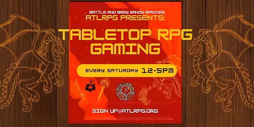 \ud83e\uddd9\u200d\u2642\ufe0f Dungeons & Drafts: TTRPG | EVERY Saturday with ATLRPG