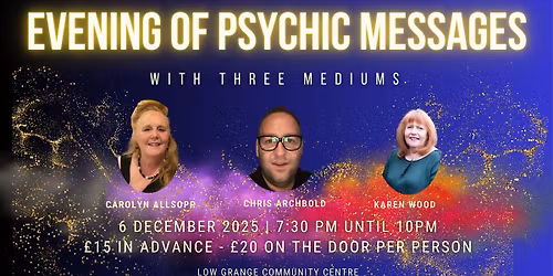 Evening Of Psychic Messages
