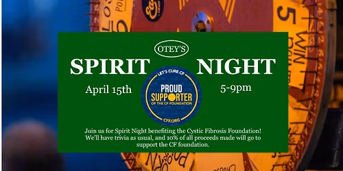 Cystic Fibrosis Foundation Spirit Night