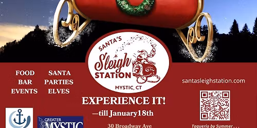Ribbon Cutting Santa's Sleigh Station