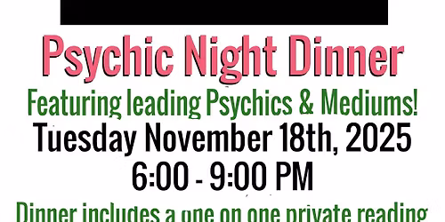 psychic night dinner in Massapequa 