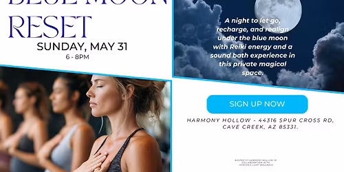 Full Moon Lunar Reset- Blue Moon