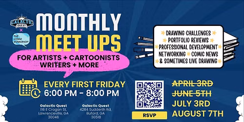 Comic Artist Monthly Meet Up