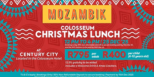 Colosseum Christmas Lunch at Mozambik Century