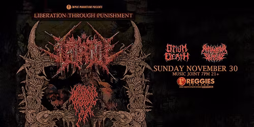 Vitriol \/ Weeping \/ Opium Death \/ Annihilation Principle at Reggies