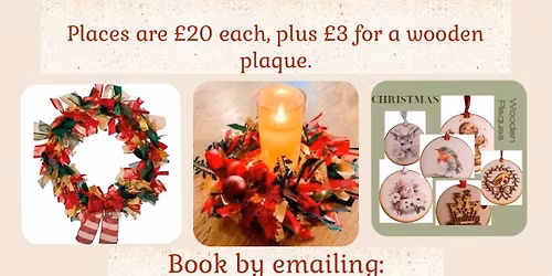 Christmas Ribbon Wreath Making