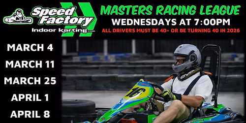 Masters Karting League for Ages 40+