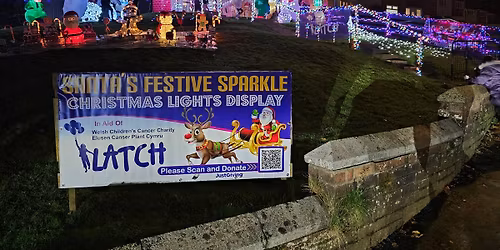 Santas Festive Sparkle Light Switch On