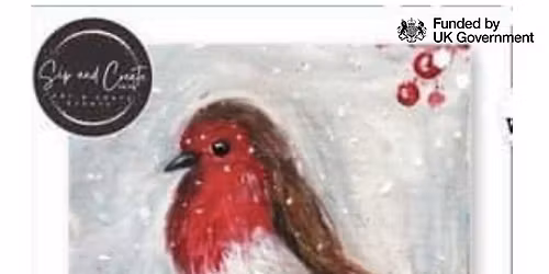 Sip and Create Robin Painting