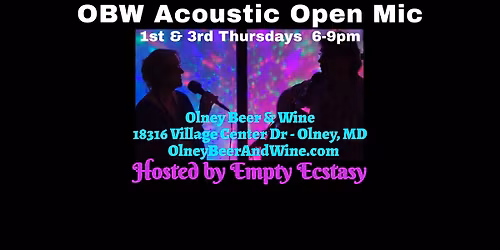 3rd-Thursday Acoustic Open Mic at Olney Beer & Wine