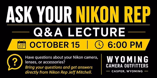 ASK YOUR NIKON REP \u2014 Q&A LECTURE