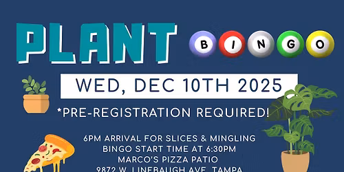 Plant bingo night