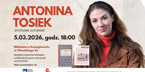 Spotkanie autorskie z Antoni\u0105 Tosiek