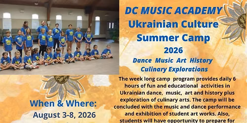 Ukrainian Art and Culture Summer Camp 2026