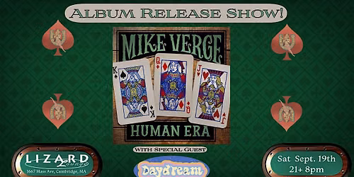 Mike Verge Album Release with special guest Daydream