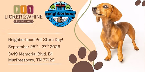 Neighborhood Pet Store Day!