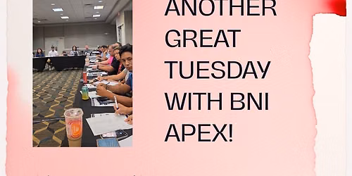 BNI Apex \u2014 Weekly Business Networking Meeting | Tampa Bay