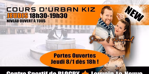 Portes Ouvertes - Cours d'Urban Kiz \u00e0 Louvain-la-Neuve
