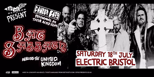 Cancer Bats as BAT SABBATH at Electric, Bristol