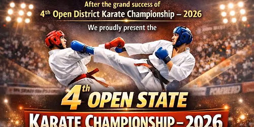 4th Open State Karate Championships 2026