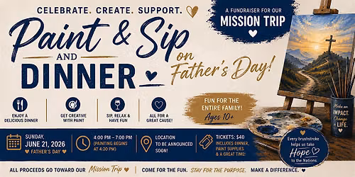 Paint & Sip With Dinner Fundraiser