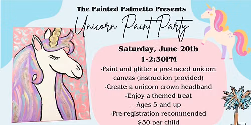 Unicorn Paint Party