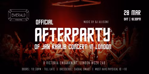 \u0411\u043e\u043b\u044c\u0448\u0430\u044f \u0422\u0423\u0421\u041e\u0412\u041a\u0410 \u0432 \u041b\u043e\u043d\u0434\u043e\u043d\u0435 - OFFICIAL JAH KHALIB CONCERT AFTERPARTY