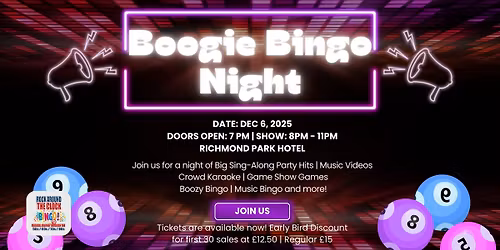 Rock Around The Clock Bingo