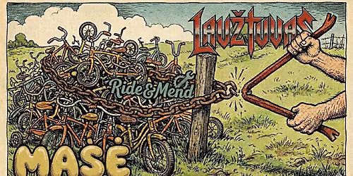 Mas\u0117, Lau\u017etuvas, Tetos Audron\u0117s \u0161unys @Ride&Mend dvira\u010di\u0173 r\u016bsys