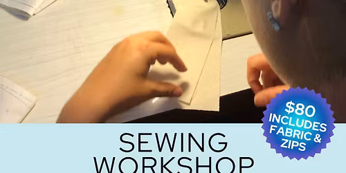 Sewing class - Using a commercial pattern to make a zip pouch