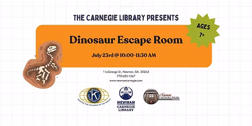 Dinosaur Escape Room (Ages 7+)