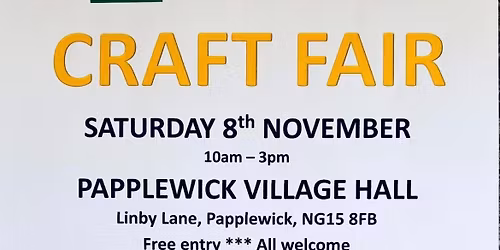 Lapwings WI craft fair