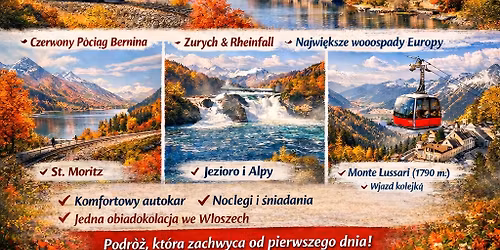 \ud83d\ude82\ud83c\udde8\ud83c\udded CZERWONY POCI\u0104G + SZWAJCARIA