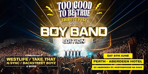 Tribute Festival: Boyband Edition comes to Perth!