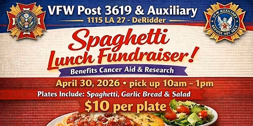 Spaghetti Lunch Fundraiser \u2013 Supporting Cancer Aid & Research