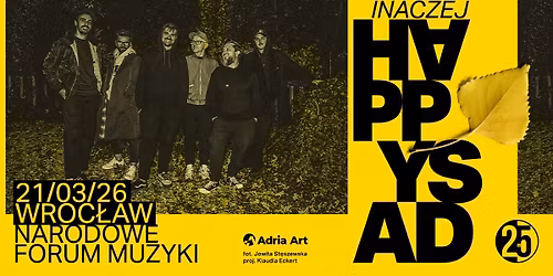 Happysad Inaczej 2026 - Wroc\u0142aw - 25 lat Happysad