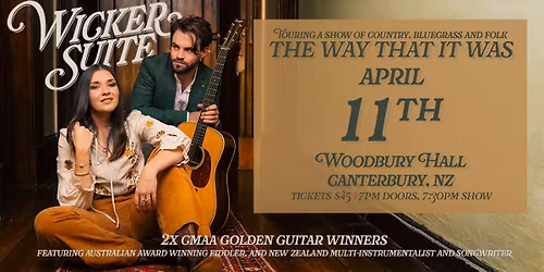 Wicker Suite THE WAY THAT IT WAS: Woodbury Hall, Canterbury, NZ