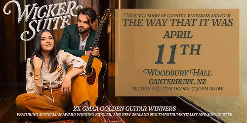 Wicker Suite THE WAY THAT IT WAS: Woodbury Hall, Canterbury, NZ