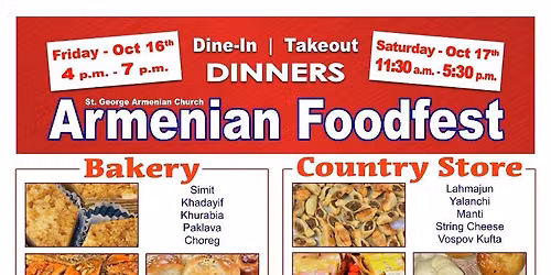 St. George Armenian Foodfest 2026 — Family fun in Hartford, CT