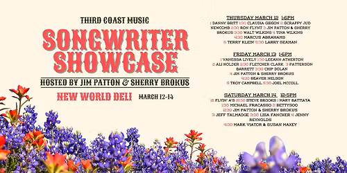 Songwriter Showcase at New World Deli