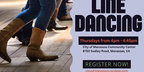 Line Dancing at the City of Manassas Community Center