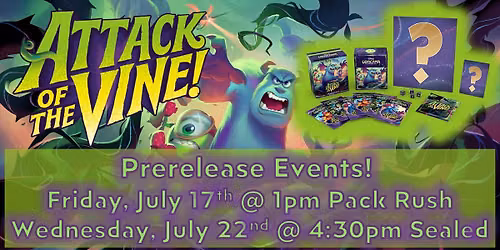 Dungeons & Dugouts Lorcana Attack of the Vine Pack Rush Prerelease 