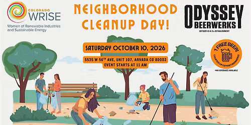 WRISE Neighborhood Cleanup Day with Odyssey Beerwerks