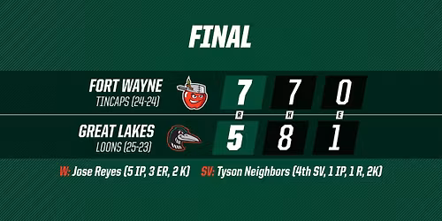Great Lakes Loons vs. Fort Wayne TinCaps