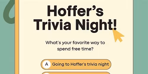 Free Trivia night at Hoffer\u2019s with Sunset Trivia!