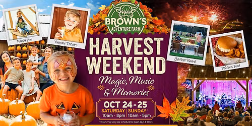 Harvest Weekend!