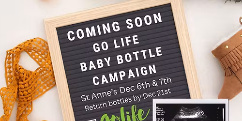 Baby Bottle Campaign at St Anne's