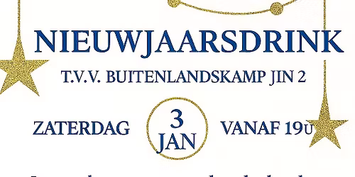 Nieuwjaarsdrink T.V.V. buitenlands kamp Jin 2