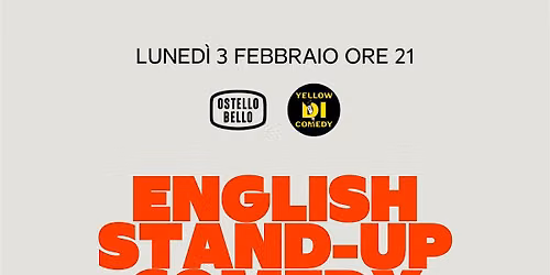 English stand-up comedy \u2022 Ostello Bello Milano Duomo