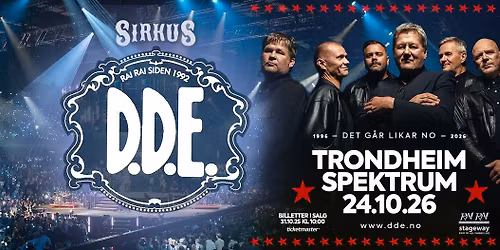SIRKUS D.D.E. i Trondheim Spektrum 24. oktober 2026